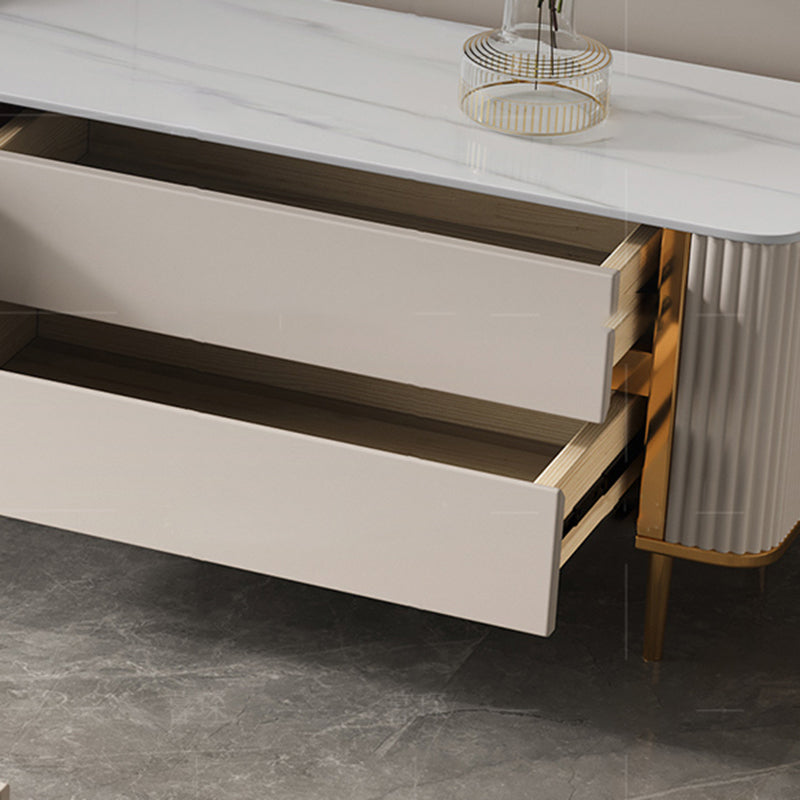 Glam TV Stand Console Enclosed Storage TV Media Console for Living Room Clearhalo 'furn' 'furn_tv_stands_entertainment_centers' 'Furniture' 'Living Room Furniture' 'TV Stands & Entertainment Centers' 'TV Stands & Media Storage Furniture' 'tv_stands_entertainment_centers' 7379307