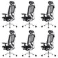 Modern Office Chair Adjustable Seat Height Removable Arms Chair with Wheels
