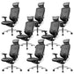 Modern Office Chair Adjustable Seat Height Removable Arms Chair with Wheels