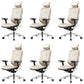 Modern Office Chair Adjustable Seat Height Removable Arms Chair with Wheels