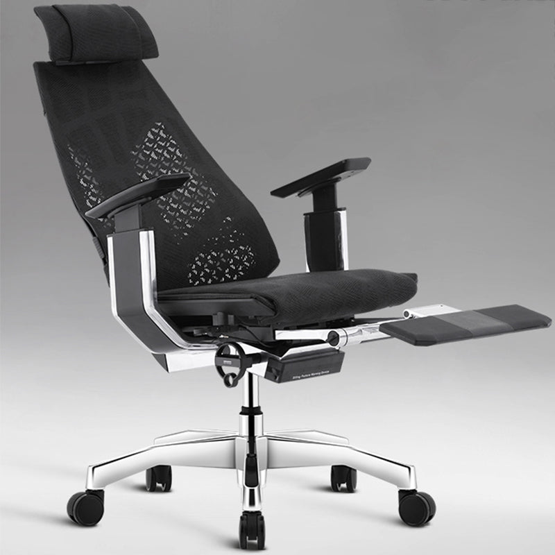 Chaise de bureau moderne Hauteur de siège réglable Les bras comprenaient une chaise pivotante avec des roues
