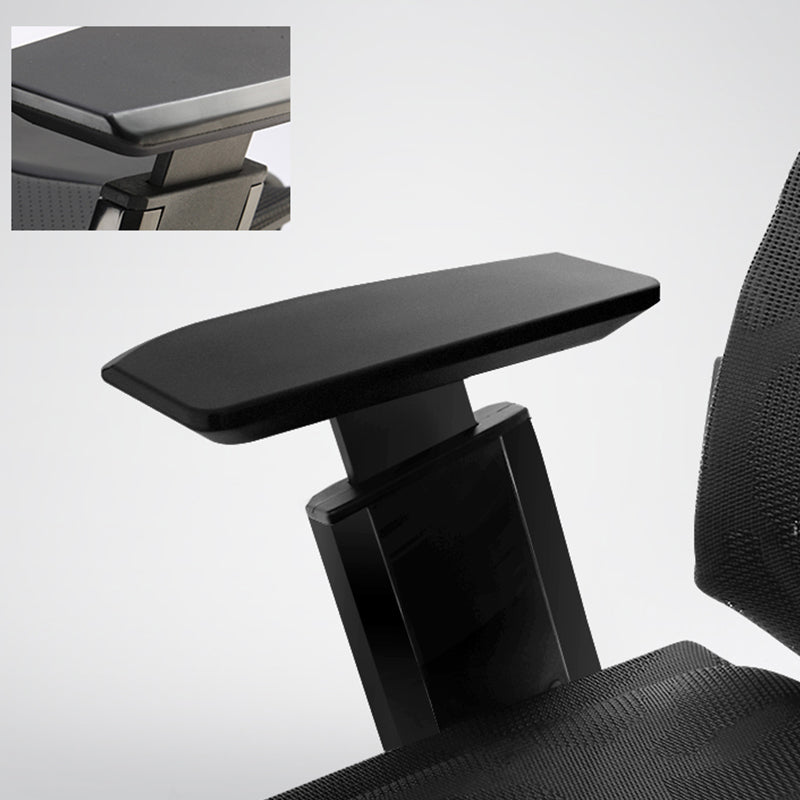 Modern Office Chair Adjustable Seat Height Arms Included Swivel Chair with Wheels Clearhalo 'furn' 'furn_office_chair' 'Furniture' 'Office Chairs' 'Office Furniture' 'office_chair' 7379459