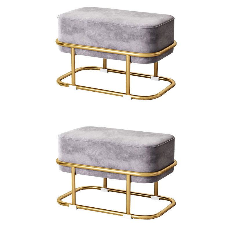 Gorgeous Modern Standard Pure Color Trea Resistant Standard for Living Room Light Gray 2 Piece Set Clearhalo 'furn' 'furn_ottomans_poufs' 'Furniture' 'Living Room Furniture' 'Ottomans & Poufs' 'ottomans_poufs' 7379532