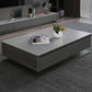Rectangle Single Coffee Table Glam 1 Coffee Table with 4 Drawers Clearhalo 'Coffee & Accent Tables' 'Coffee Tables' 'coffee_tables' 'furn' 'furn_coffee_tables' 'Furniture' 'Living Room Furniture' 7379565