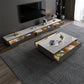 Rectangle Single Coffee Table Glam 1 Coffee Table with 4 Drawers Clearhalo 'Coffee & Accent Tables' 'Coffee Tables' 'coffee_tables' 'furn' 'furn_coffee_tables' 'Furniture' 'Living Room Furniture' 7379569