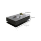 Rectangle Single Coffee Table Glam 1 Coffee Table with 4 Drawers Clearhalo 'Coffee & Accent Tables' 'Coffee Tables' 'coffee_tables' 'furn' 'furn_coffee_tables' 'Furniture' 'Living Room Furniture' 7379575