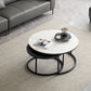 Minimalism Frame Cocktail Table Slate Top Coffee or End Table with Storage Drawers Clearhalo 'Coffee & Accent Tables' 'Coffee Tables' 'coffee_tables' 'furn' 'furn_coffee_tables' 'Furniture' 'Living Room Furniture' 7379584