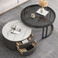 Round Tropical Coffee Table Storage 2 Nesting Coffee Table Set Clearhalo 'Coffee & Accent Tables' 'Coffee Tables' 'coffee_tables' 'furn' 'furn_coffee_tables' 'Furniture' 'Living Room Furniture' 7379601