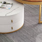 Round Tropical Coffee Table Storage 2 Nesting Coffee Table Set Clearhalo 'Coffee & Accent Tables' 'Coffee Tables' 'coffee_tables' 'furn' 'furn_coffee_tables' 'Furniture' 'Living Room Furniture' 7379605