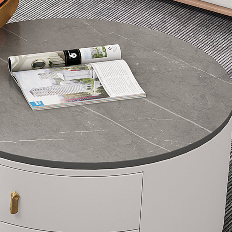 Round Tropical Coffee Table Storage 2 Nesting Coffee Table Set Clearhalo 'Coffee & Accent Tables' 'Coffee Tables' 'coffee_tables' 'furn' 'furn_coffee_tables' 'Furniture' 'Living Room Furniture' 7379606