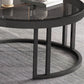 Round Tropical Coffee Table Storage 2 Nesting Coffee Table Set Clearhalo 'Coffee & Accent Tables' 'Coffee Tables' 'coffee_tables' 'furn' 'furn_coffee_tables' 'Furniture' 'Living Room Furniture' 7379608