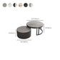 Round Tropical Coffee Table Storage 2 Nesting Coffee Table Set Clearhalo 'Coffee & Accent Tables' 'Coffee Tables' 'coffee_tables' 'furn' 'furn_coffee_tables' 'Furniture' 'Living Room Furniture' 7379616