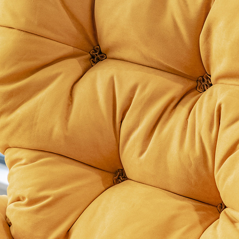 Reclinabili microsuede contemporanee con schiena trapuntata e piede indipendente