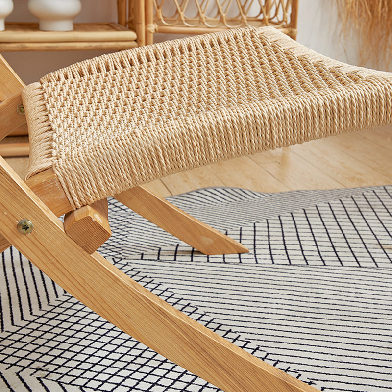 Solid Wood Chair Woven Back Lounge Accent Chair for Living Room Clearhalo 'Accent Chairs' 'accent_chairs' 'Chairs & Seating' 'furn' 'furn_accent_chairs' 'Furniture' 'Living Room Furniture' 7379660