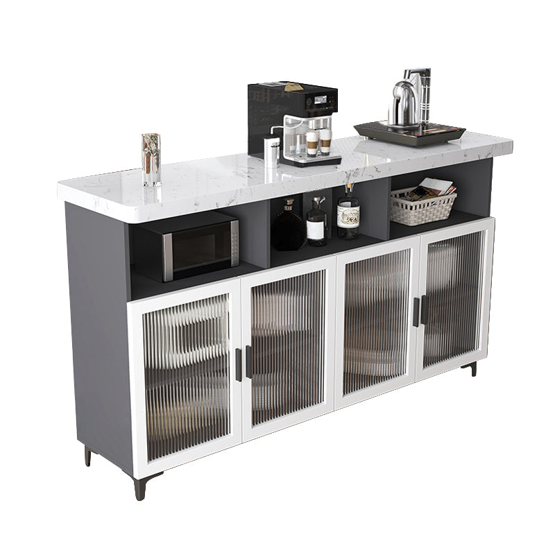 Modern Rectangle Bar Table Faux Marble Storable Table for Living Room Clearhalo 'Bar Furniture' 'Bar Tables' 'bar_tables' 'furn' 'furn_bar_tables' 'Furniture' 'Kitchen & Dining Furniture' 7379711
