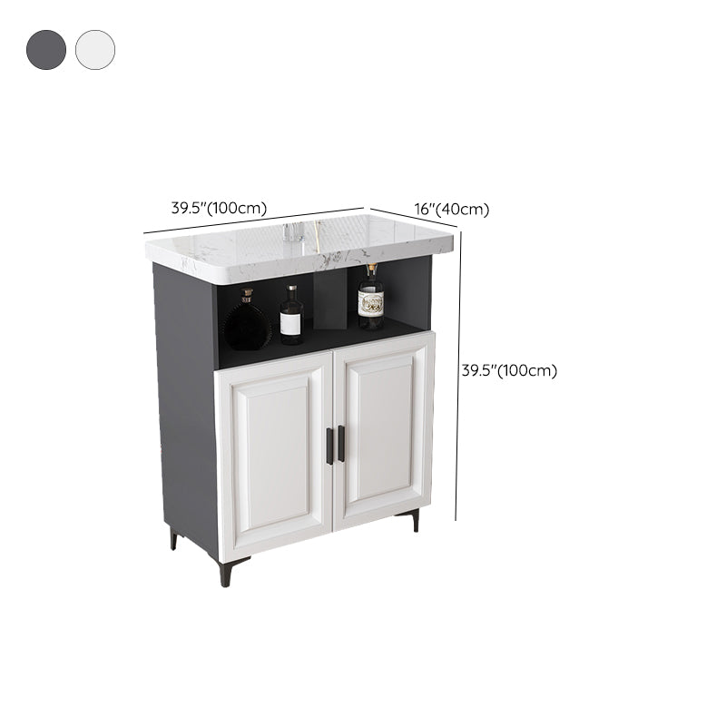 Modern Rectangle Bar Table Faux Marble Storable Table for Living Room Clearhalo 'Bar Furniture' 'Bar Tables' 'bar_tables' 'furn' 'furn_bar_tables' 'Furniture' 'Kitchen & Dining Furniture' 7379725