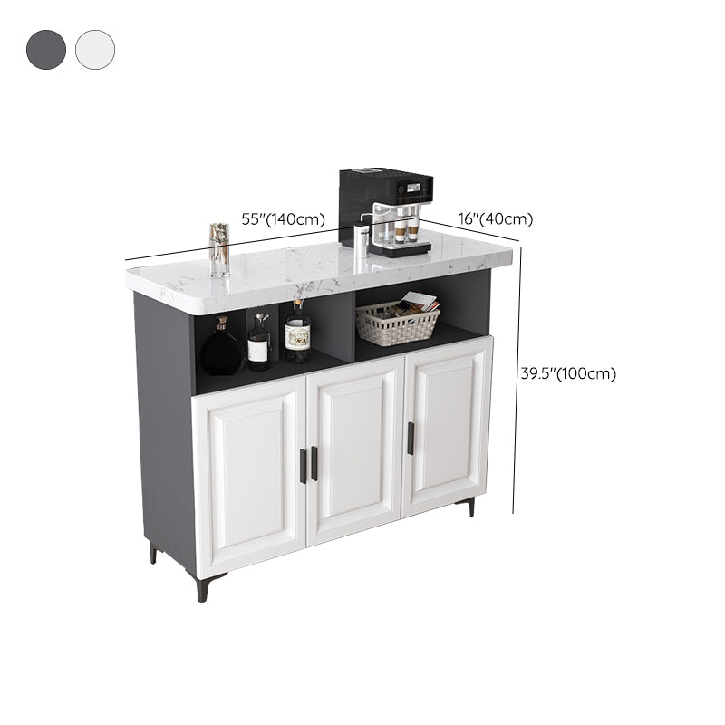 Modern Rectangle Bar Table Faux Marble Storable Table for Living Room Clearhalo 'Bar Furniture' 'Bar Tables' 'bar_tables' 'furn' 'furn_bar_tables' 'Furniture' 'Kitchen & Dining Furniture' 7379727