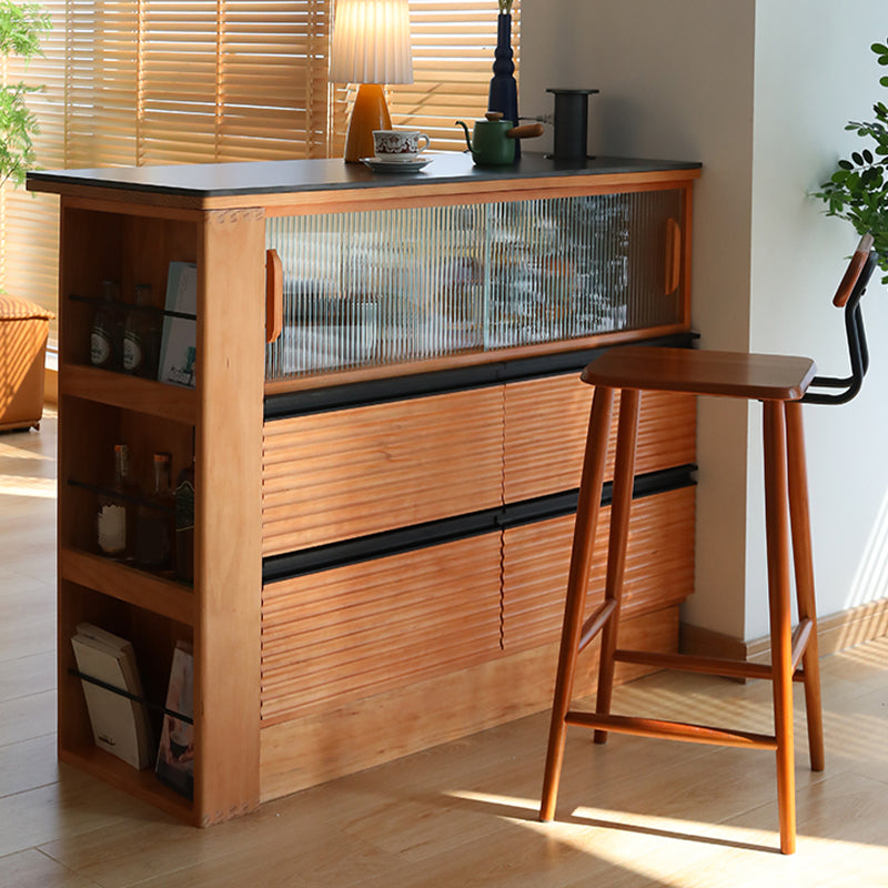 Moderner Bar-Esstisch aus Kunstmarmor, rechteckiger Bartisch für die Küche