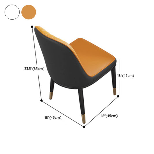 Modern Foldable Dining Set 1/7 Pieces White Dinette Set with Wooden Chairs Clearhalo 'Dining Room Sets' 'Dining Tables & Seating' 'dining_room_set' 'furn' 'furn_dining_room_set' 'Furniture' 'Kitchen & Dining Furniture' 7379750