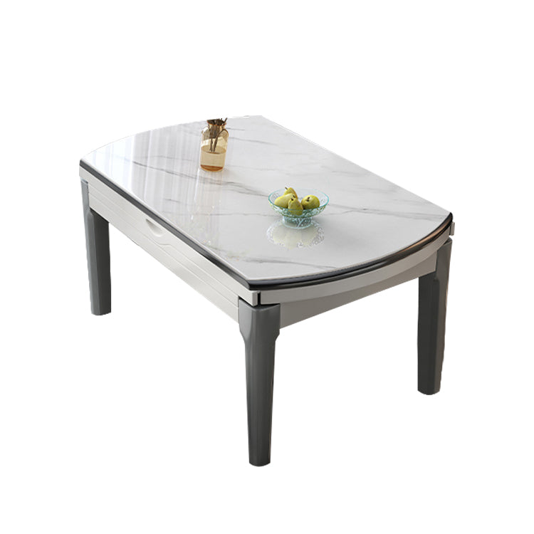 Muebles de piedra de estilo moderno 1/7 piezas de mesa redonda con silla sin brazo