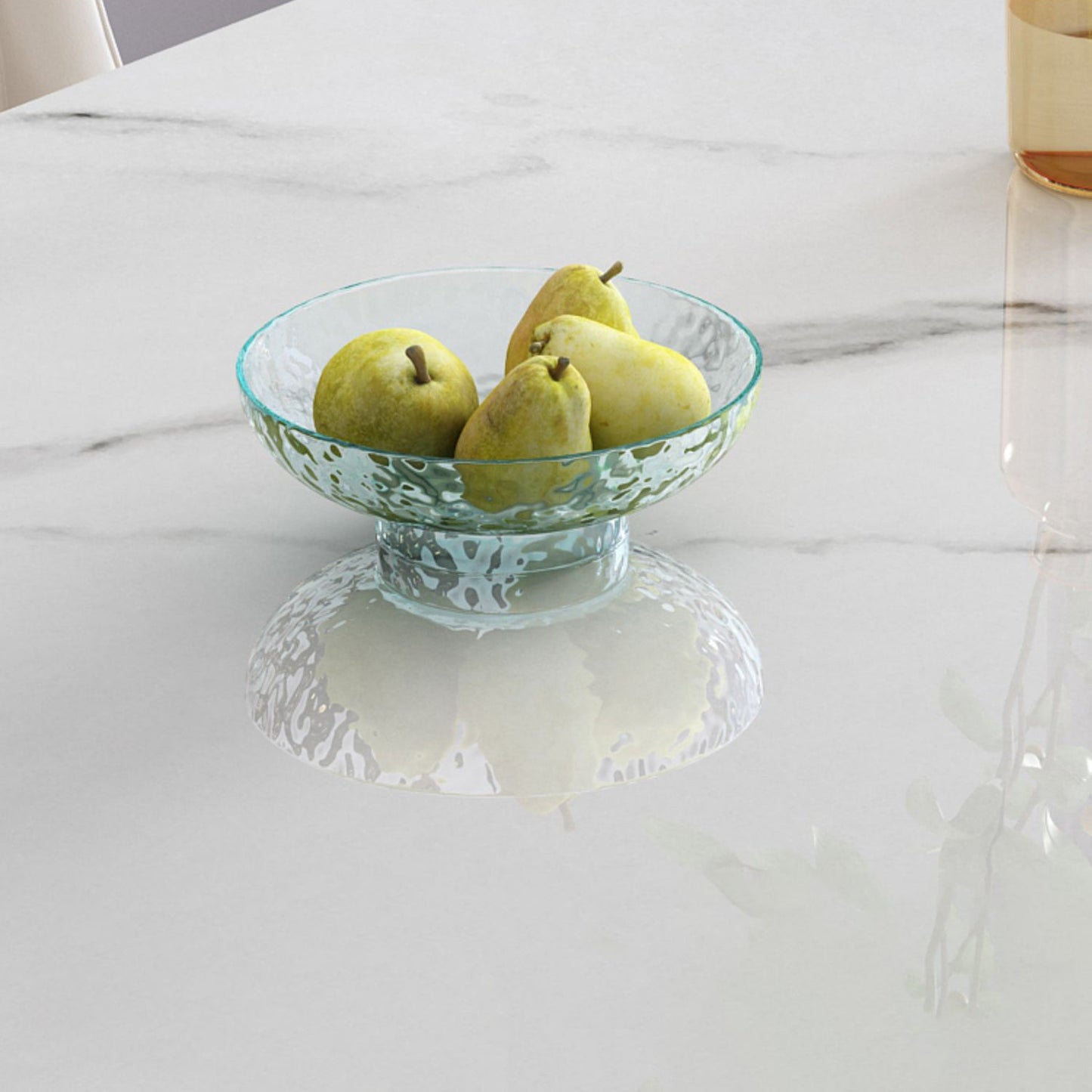 Muebles de piedra de estilo moderno 1/7 piezas de mesa redonda con silla sin brazo