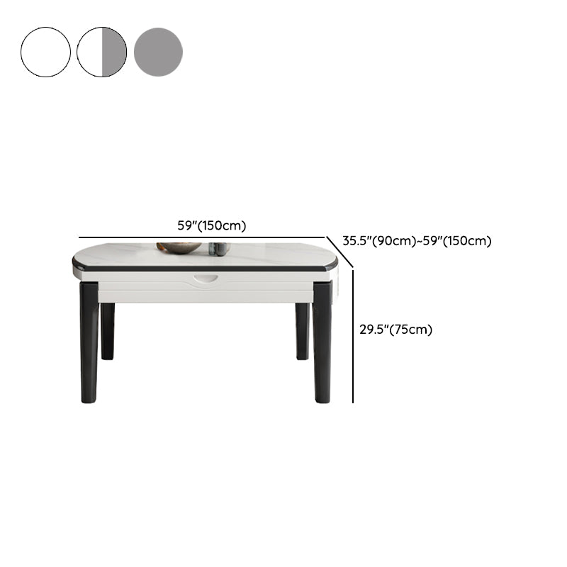 Muebles de piedra de estilo moderno 1/7 piezas de mesa redonda con silla sin brazo