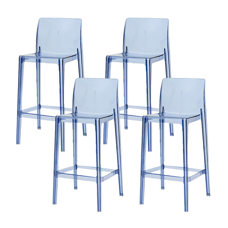 Taburete de respaldo de respaldo sin brazo moderno taburete de café acrílico con pedal