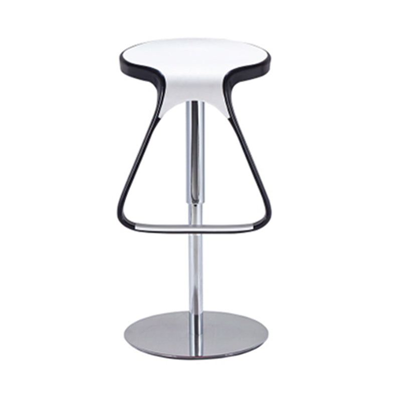 Taburete de plástico para mostrador, taburete de bar moderno de altura ajustable con reposapiés