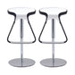 Taburete de plástico para mostrador, taburete de bar moderno de altura ajustable con reposapiés