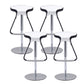 Taburete de plástico para mostrador, taburete de bar moderno de altura ajustable con reposapiés