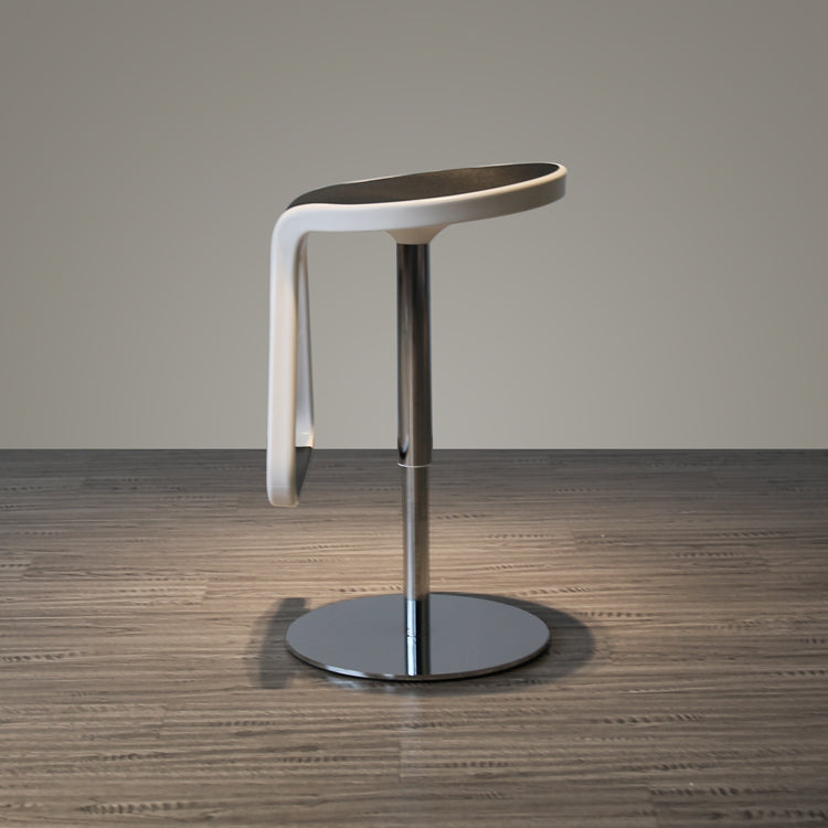 Taburete de plástico para mostrador, taburete de bar moderno de altura ajustable con reposapiés