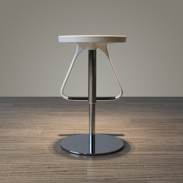 Taburete de plástico para mostrador, taburete de bar moderno de altura ajustable con reposapiés
