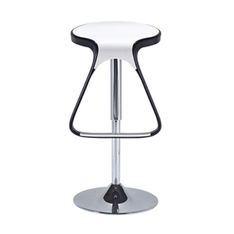 Taburete de plástico para mostrador, taburete de bar moderno de altura ajustable con reposapiés