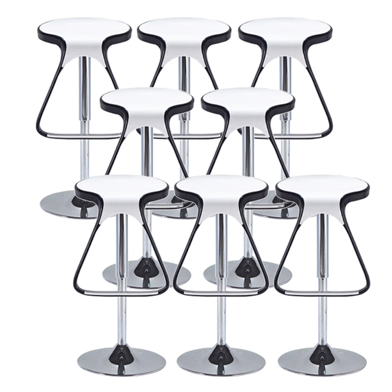 Taburete de plástico para mostrador, taburete de bar moderno de altura ajustable con reposapiés