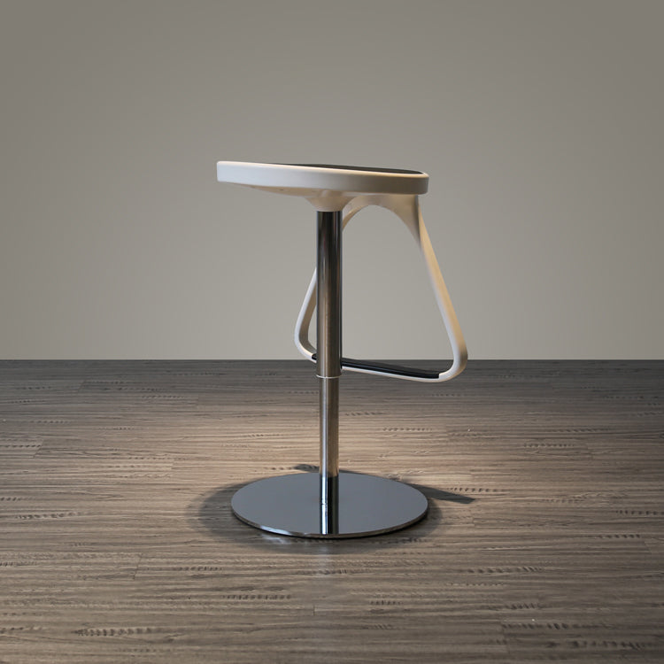 Taburete de plástico para mostrador, taburete de bar moderno de altura ajustable con reposapiés