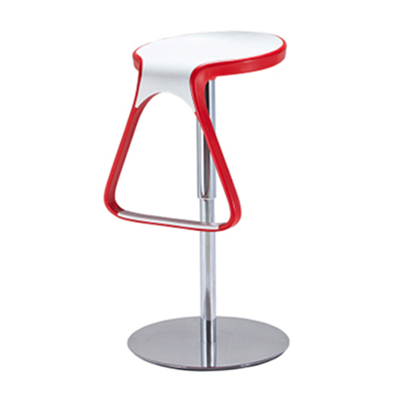 Taburete de plástico para mostrador, taburete de bar moderno de altura ajustable con reposapiés