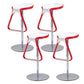 Taburete de plástico para mostrador, taburete de bar moderno de altura ajustable con reposapiés