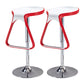 Taburete de plástico para mostrador, taburete de bar moderno de altura ajustable con reposapiés