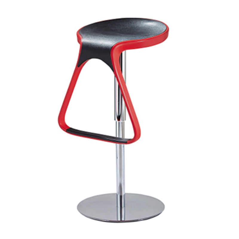 Taburete de plástico para mostrador, taburete de bar moderno de altura ajustable con reposapiés