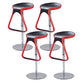 Taburete de plástico para mostrador, taburete de bar moderno de altura ajustable con reposapiés