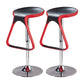 Taburete de plástico para mostrador, taburete de bar moderno de altura ajustable con reposapiés