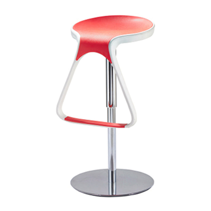 Taburete de plástico para mostrador, taburete de bar moderno de altura ajustable con reposapiés