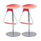 Taburete de plástico para mostrador, taburete de bar moderno de altura ajustable con reposapiés