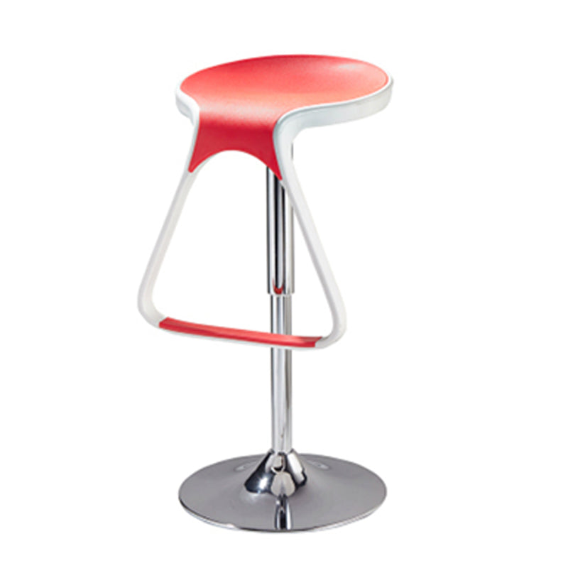 Taburete de plástico para mostrador, taburete de bar moderno de altura ajustable con reposapiés