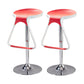 Taburete de plástico para mostrador, taburete de bar moderno de altura ajustable con reposapiés