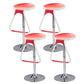 Taburete de plástico para mostrador, taburete de bar moderno de altura ajustable con reposapiés