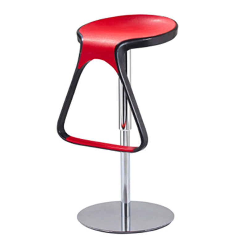 Taburete de plástico para mostrador, taburete de bar moderno de altura ajustable con reposapiés
