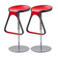 Taburete de plástico para mostrador, taburete de bar moderno de altura ajustable con reposapiés