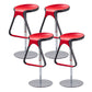 Taburete de plástico para mostrador, taburete de bar moderno de altura ajustable con reposapiés