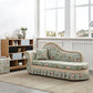 Traditional Removable Cushions Chaise Fabric Floral Chaise for Living Room Clearhalo 'Chairs & Seating' 'Chaise Lounge' 'chaise_lounge' 'furn' 'furn_chaise_lounge' 'Furniture' 'Living Room Furniture' 7381424